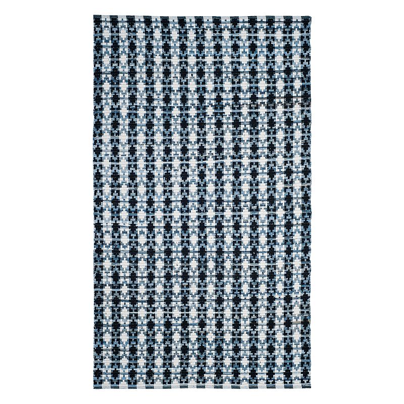 Safavieh Montauk Kingston Geometric Striped Rug, Blue, 6X9 Ft