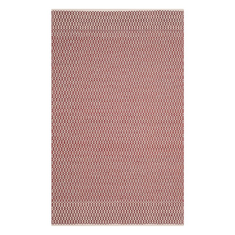 Safavieh Montauk Heather Geometric Rug, Red, 6X9 Ft