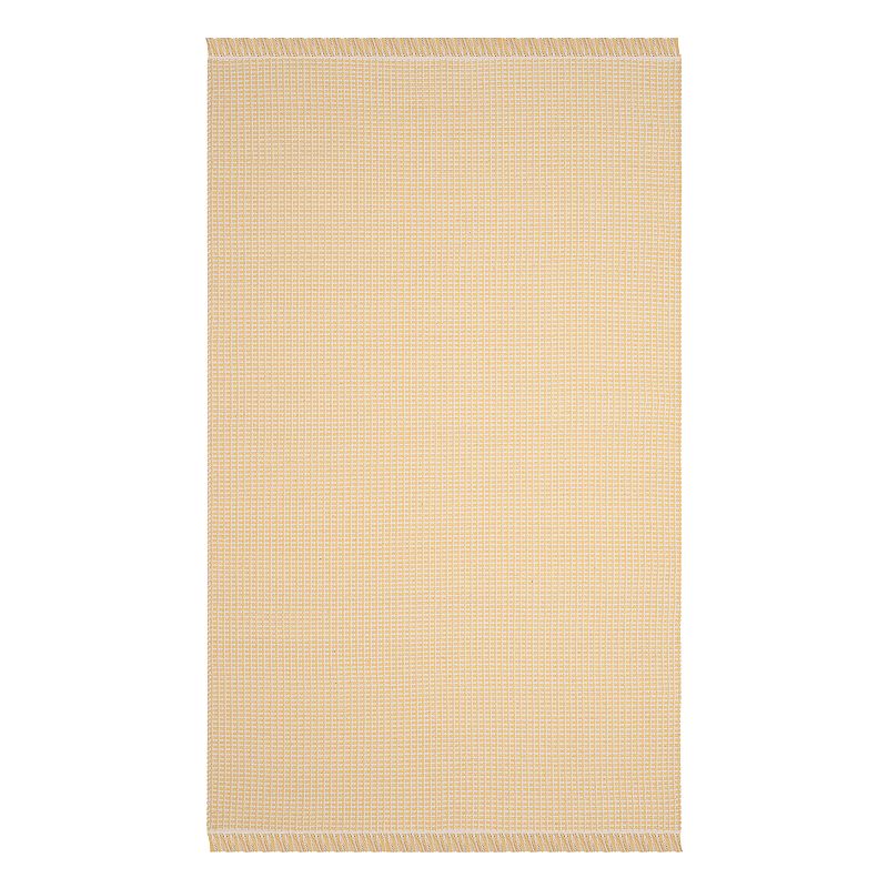 Safavieh Montauk Juniper Geometric Rug, Yellow, 6Ft Rnd