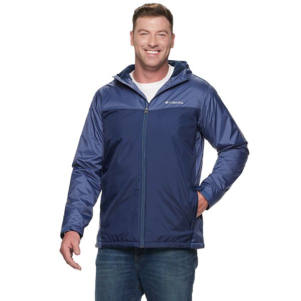 Big & Tall Columbia Weather Drain Colorblock Hooded Sherpa-Lined Jacket