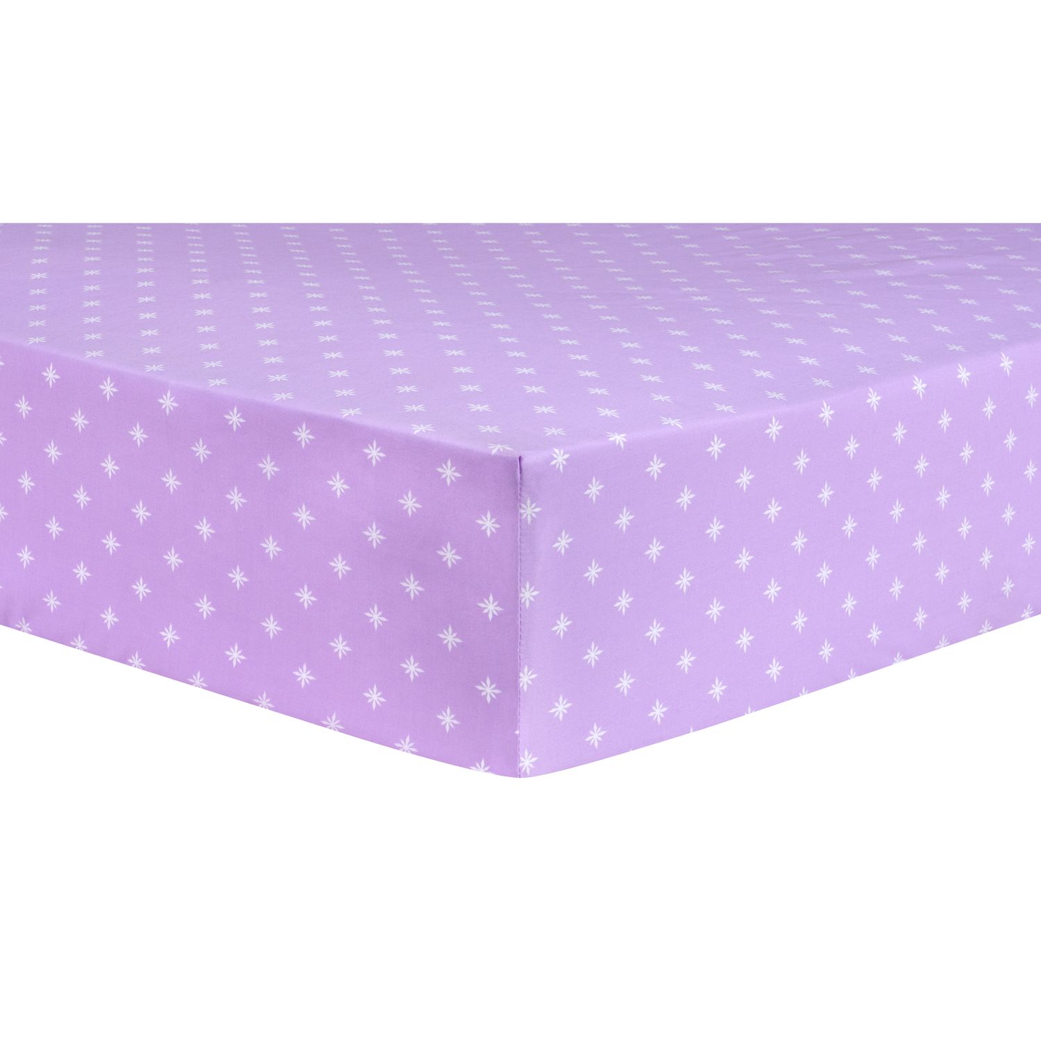 purple fitted crib sheet