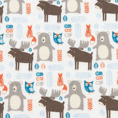 Trend Lab Scandi Forest Deluxe Flannel Fitted Crib Sheet