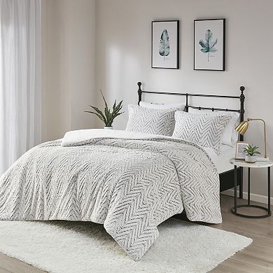 Madison Park Adelyn Brushed Faux Fur Down-Alternative Comforter Set