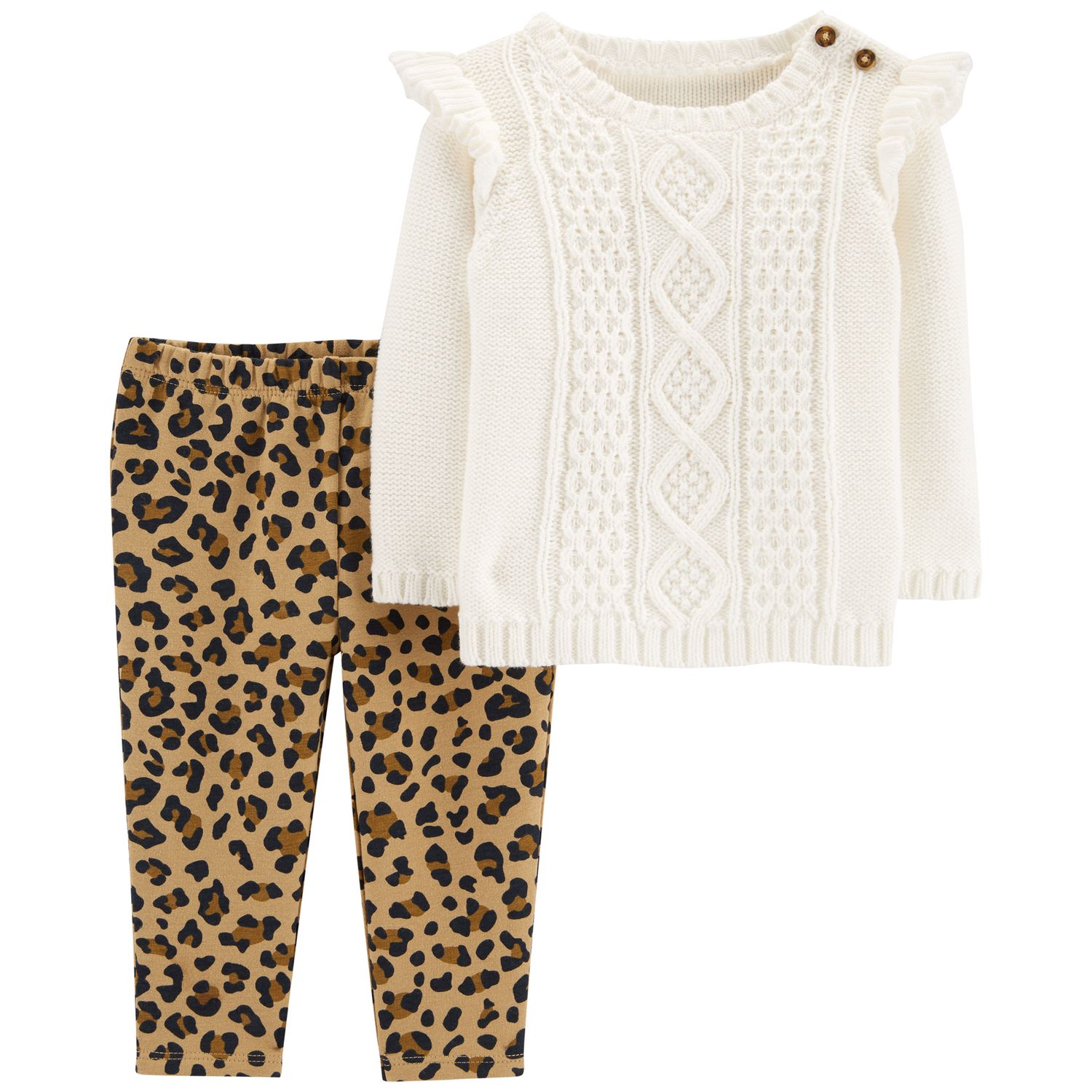 baby leopard print tights