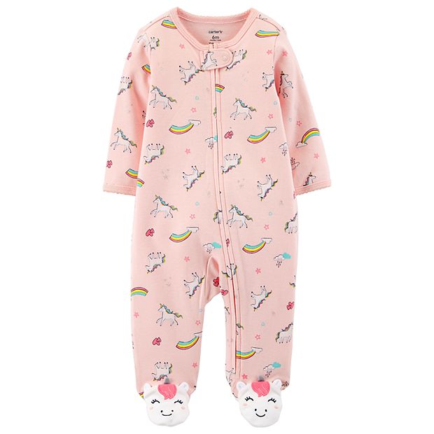 Play* Sleep On It, Two-Piece Pale Pink Unicorns Pyjamas - Size 4