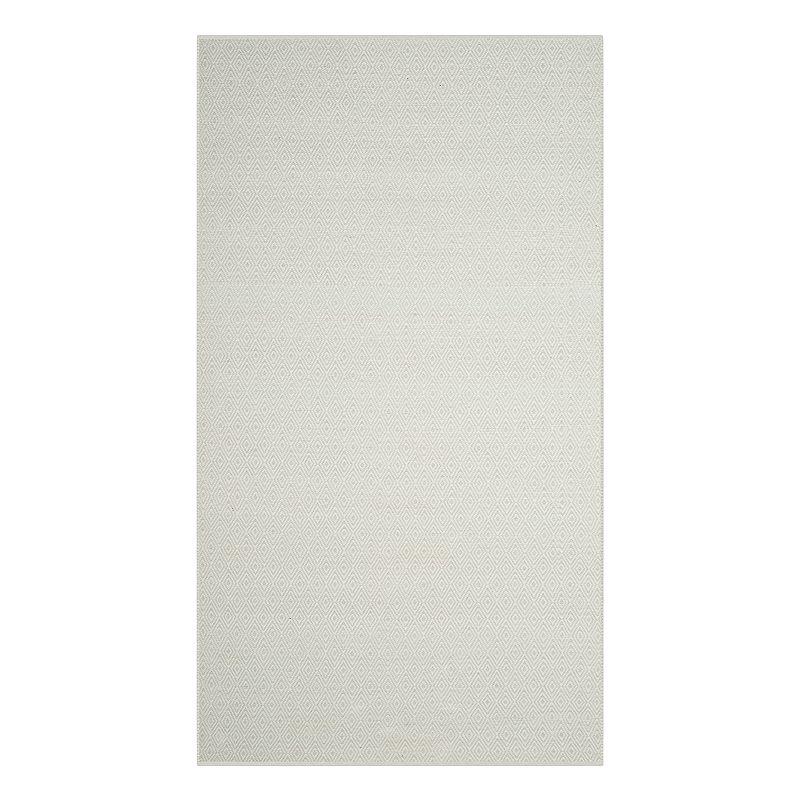 Safavieh Montauk Nolan Geometric Rug, Lt Green, 6Ft Rnd