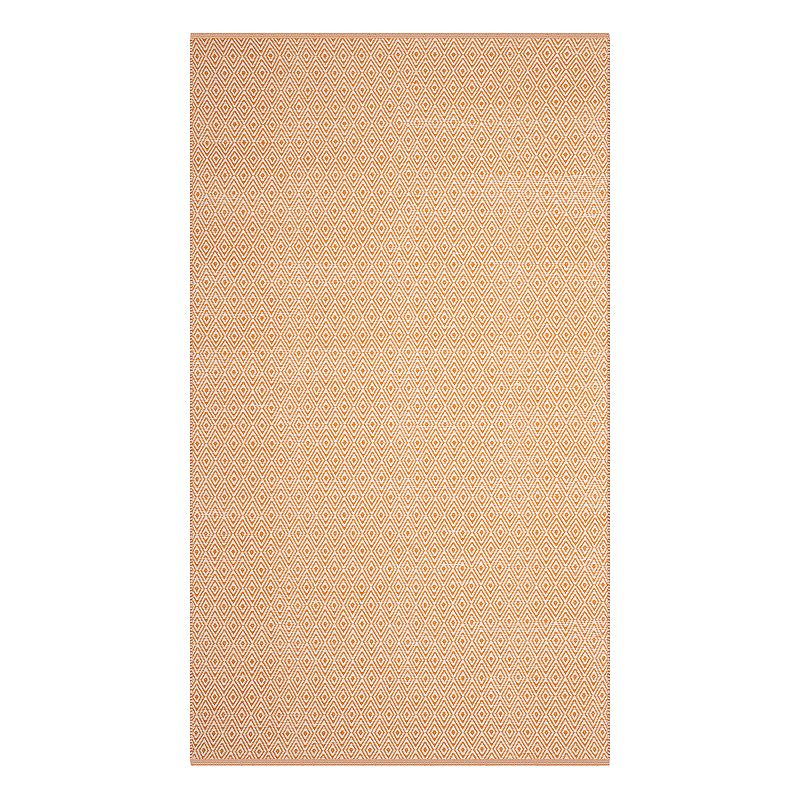 Safavieh Montauk Nolan Geometric Rug, Red/Coppr, 5X8 Ft