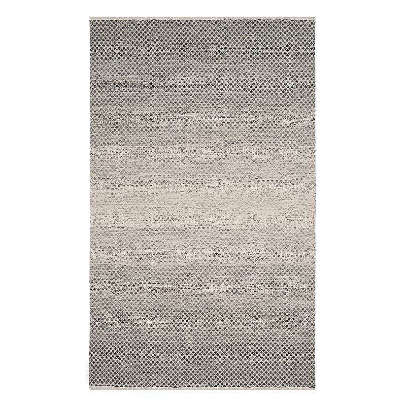 Safavieh Montauk Talia Lattice Rug, Black, 6Ft Rnd