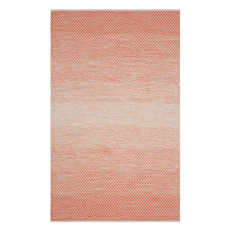 Safavieh Montauk Talia Lattice Rug, Orange, 6Ft Rnd