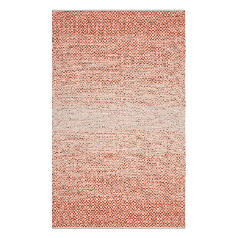 Safavieh Montauk Talia Lattice Rug, Orange, 6X9 Ft