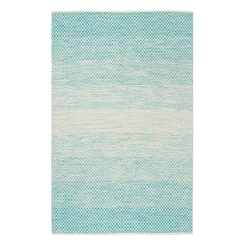 Safavieh Montauk Talia Lattice Rug, Turquoise/Blue, 6Ft Rnd
