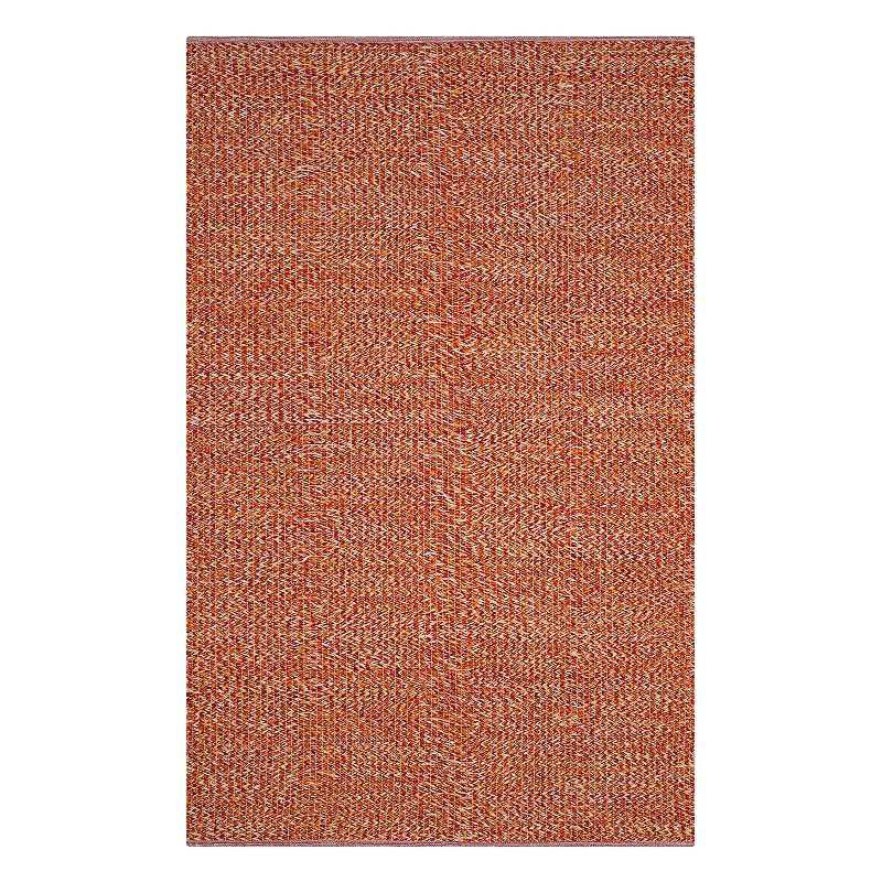 Safavieh Montauk Talita Solid Rug, Orange, 6FT Sq