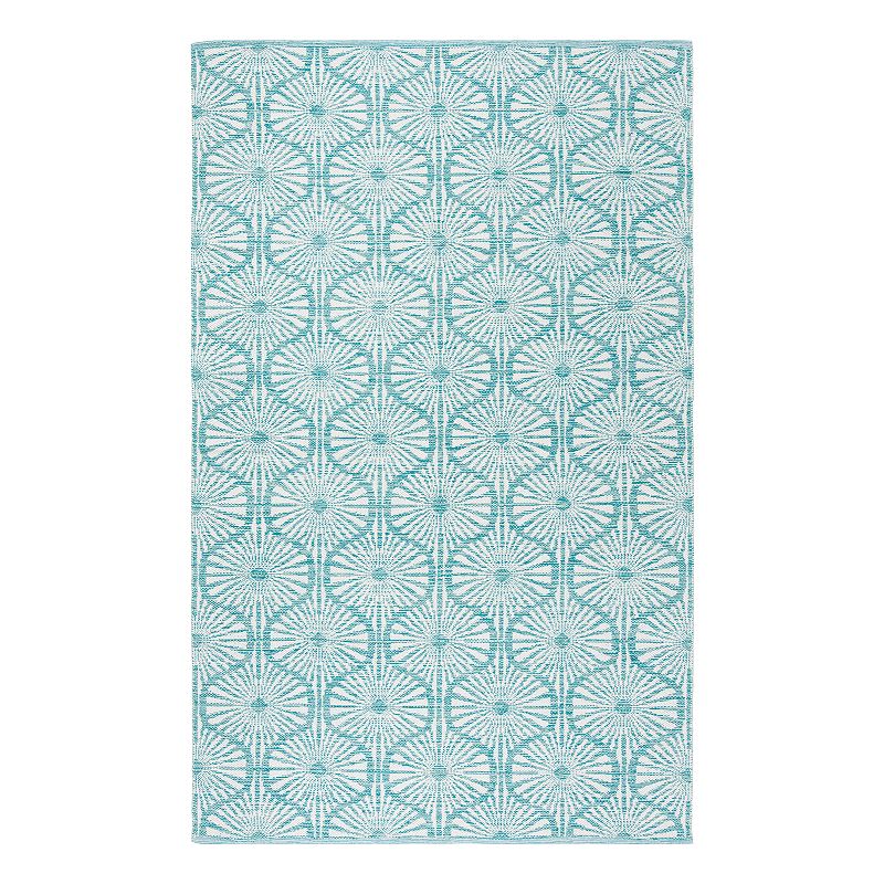 Safavieh Montauk Alexis Geometric Rug, Turquoise/Blue, 8X10 Ft