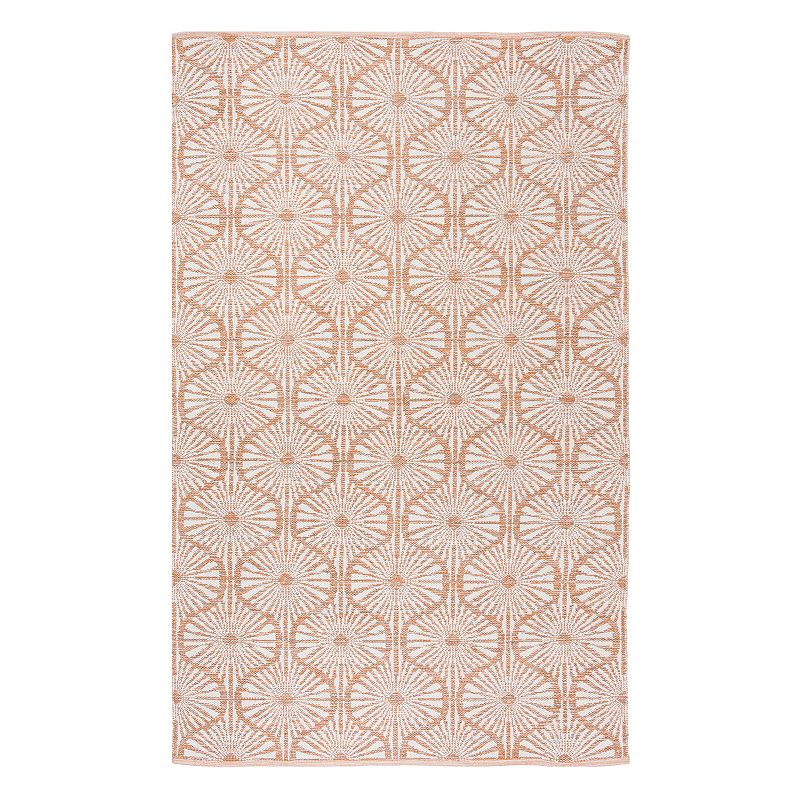 Safavieh Montauk Alexis Geometric Rug, Orange, 5X8 Ft