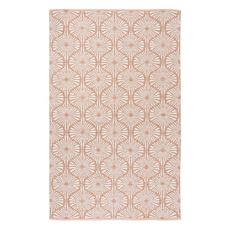 Safavieh Montauk Alexis Geometric Rug, Orange, 5X8 Ft