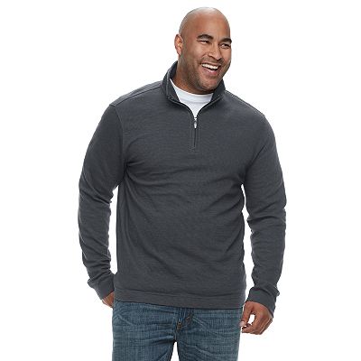 Big Tall Van Heusen Flex Classic-Fit Quarter-Zip Pullover