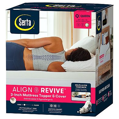 Serta® 3-inch Align & Revive Memory Foam Mattress Topper