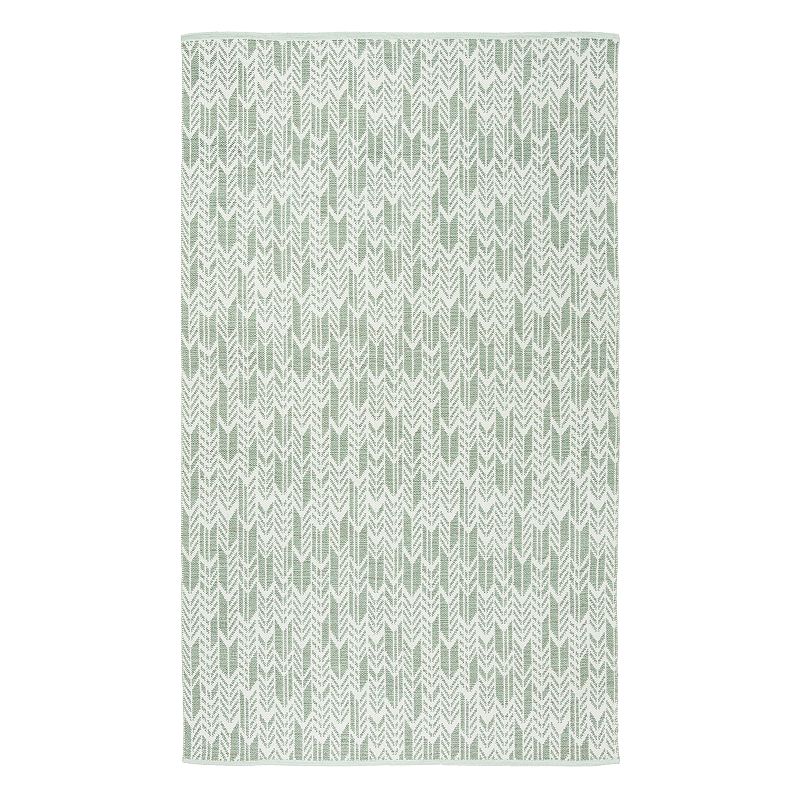 Safavieh Montauk Carina Geometric Rug, Lt Green, 5X8 Ft