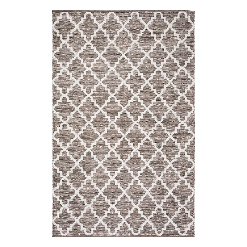 Safavieh Montauk Susannah Trellis Rug, Beig/Green, 5X8 Ft