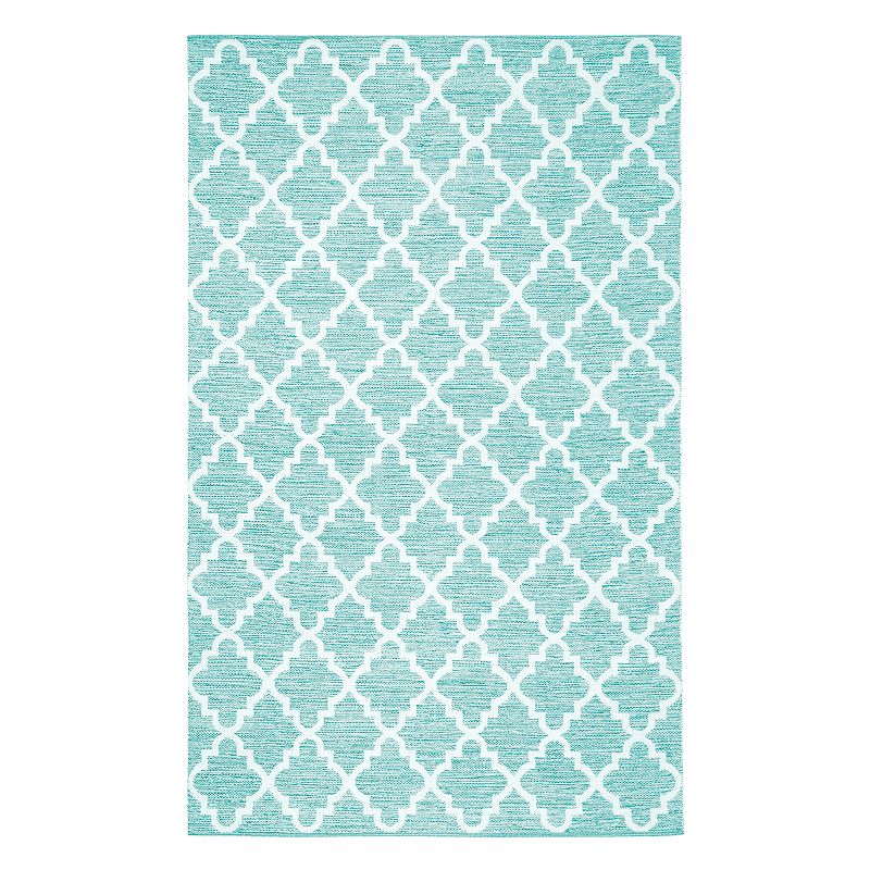 Safavieh Montauk Susannah Trellis Rug, Lt Green, 5X8 Ft