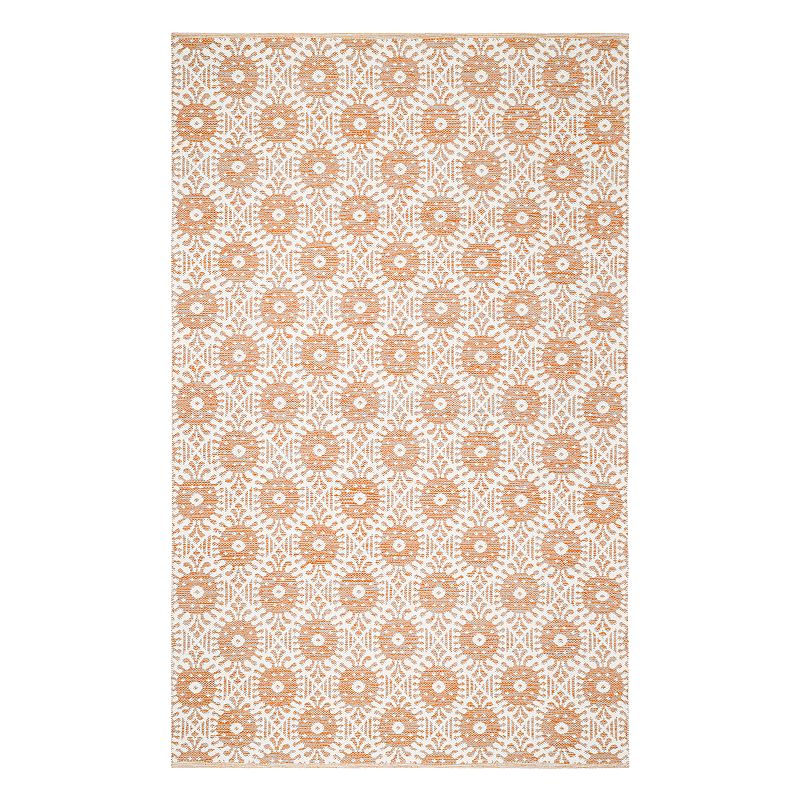 Safavieh Montauk Dylan Geometric Rug, Orange, 5X8 Ft