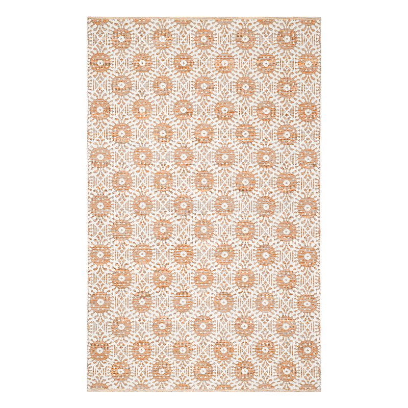 Safavieh Montauk Dylan Geometric Rug, Orange, 5X8 Ft