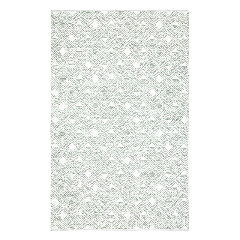 Safavieh Montauk Haley Geometric Rug, Lt Green, 8X10 Ft