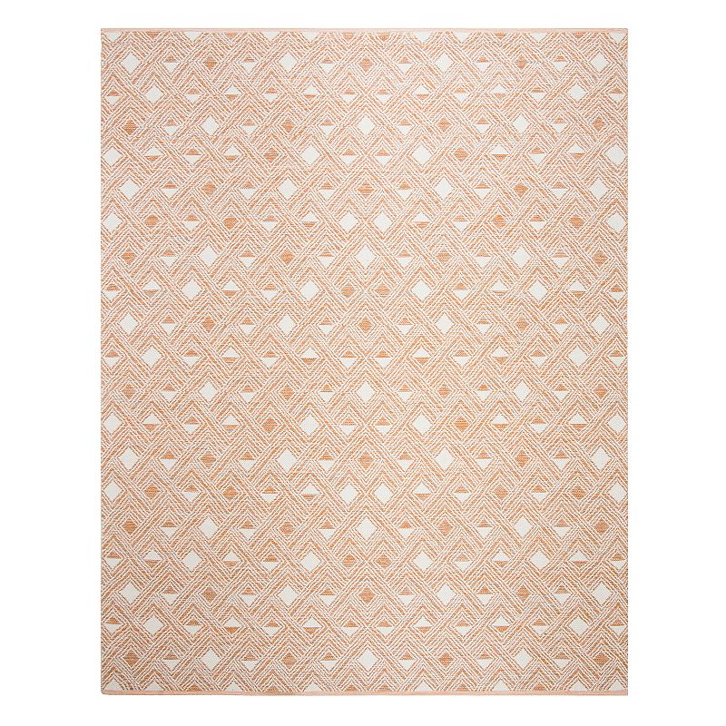 Safavieh Montauk Haley Geometric Rug, Orange, 5X8 Ft