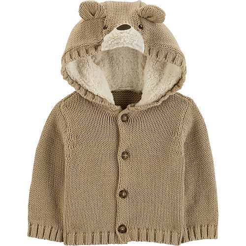 Baby Boy Carter's Bear Hooded Cardigan Baby Boy Carter's Bear Hooded Cardigan