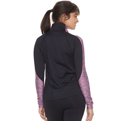 Women's FILA SPORT® Ribbed Panel Zip-Up Jacket