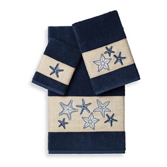 Linum Home Textiles Lydia 3 pc Embellished Bath Towel Set