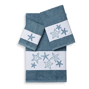 Linum Home Textiles Lydia 3 pc Embellished Bath Towel Set