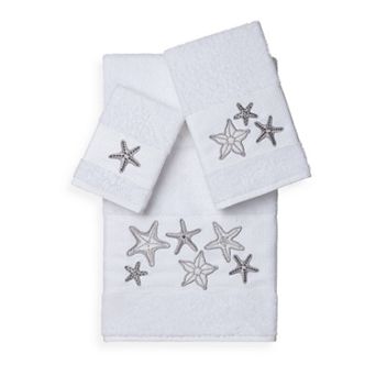 Linum Home Textiles Lydia 3 pc Embellished Bath Towel Set