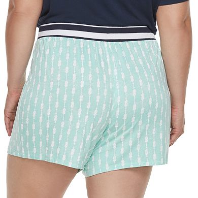 Plus Size Sonoma Goods For Life® Printed Pajama Sleep Shorts