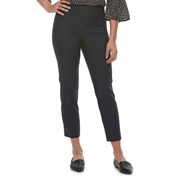 Elle Mid Rise Straight Leg Pull-on Pant