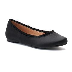 kohls womens black flats