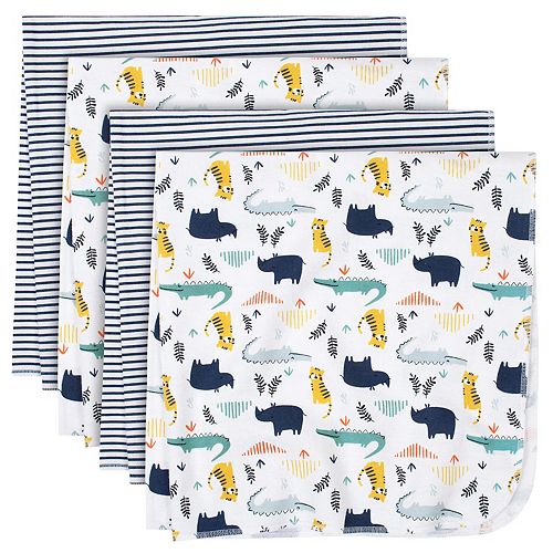 Just Born® 4pack Flannel Lions Swaddle Blankets