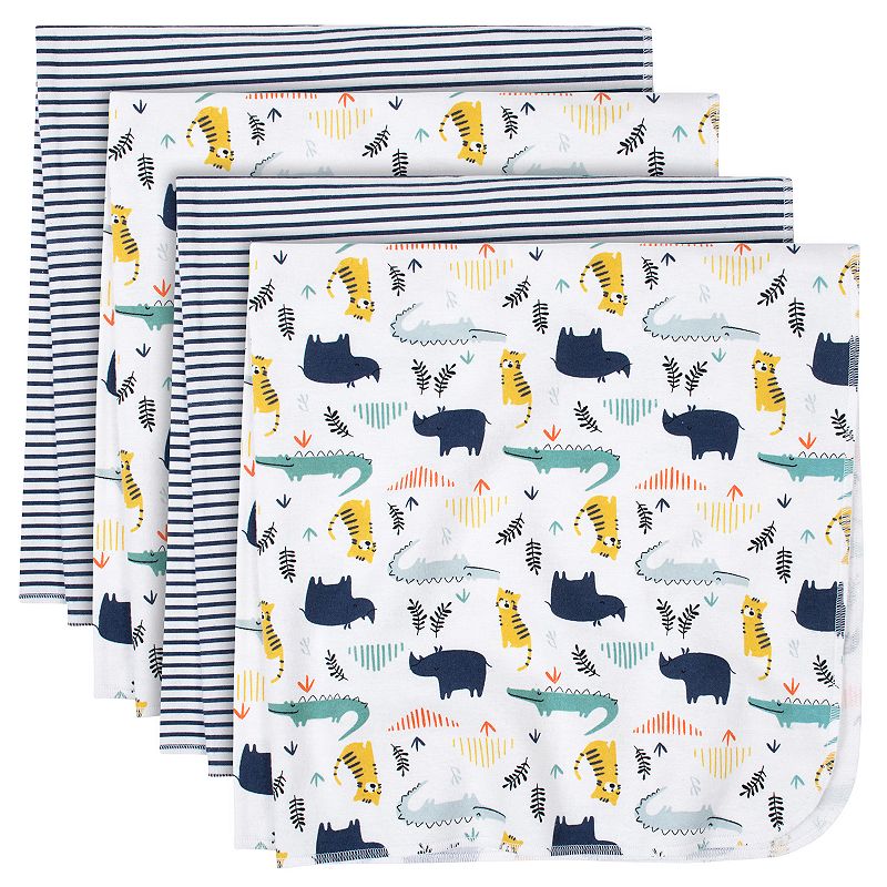 61553194 Just Born 4-pack Flannel Lions Swaddle Blankets, B sku 61553194