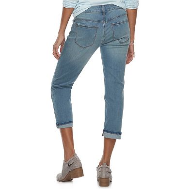 Petite Sonoma Goods For Life® Supersoft Cuffed Capri Jeans