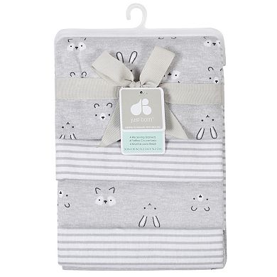 Just Born 4-pack Flannel Triangle Swaddle Blankets