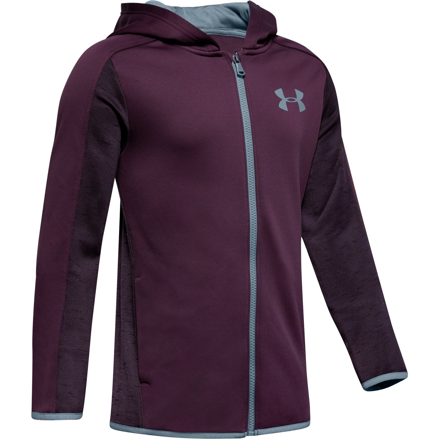 under armour fleece full zip poly hoodie junior