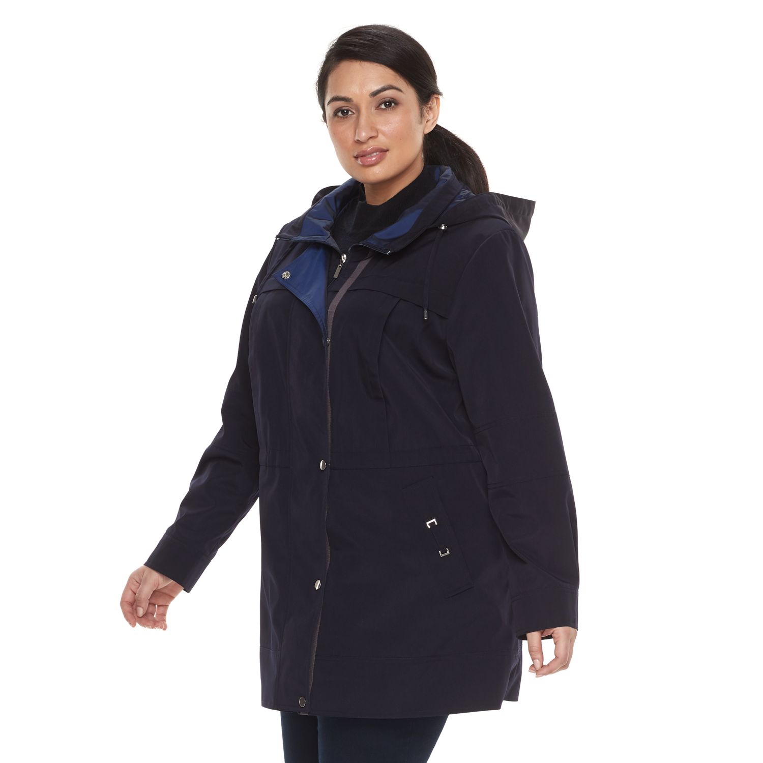 plus size stadium coat