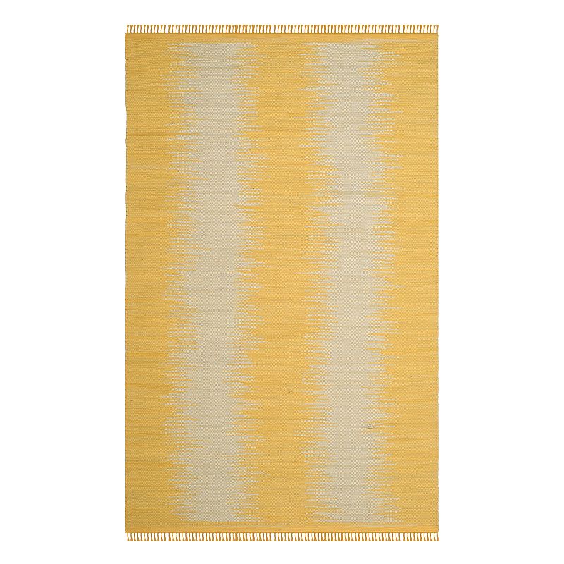 Safavieh Montauk Domenica Abstract Striped Rug, Gold, 4X6 Ft