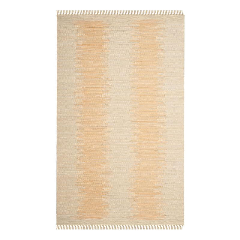 Safavieh Montauk Domenica Abstract Striped Rug, White, 6FT Sq