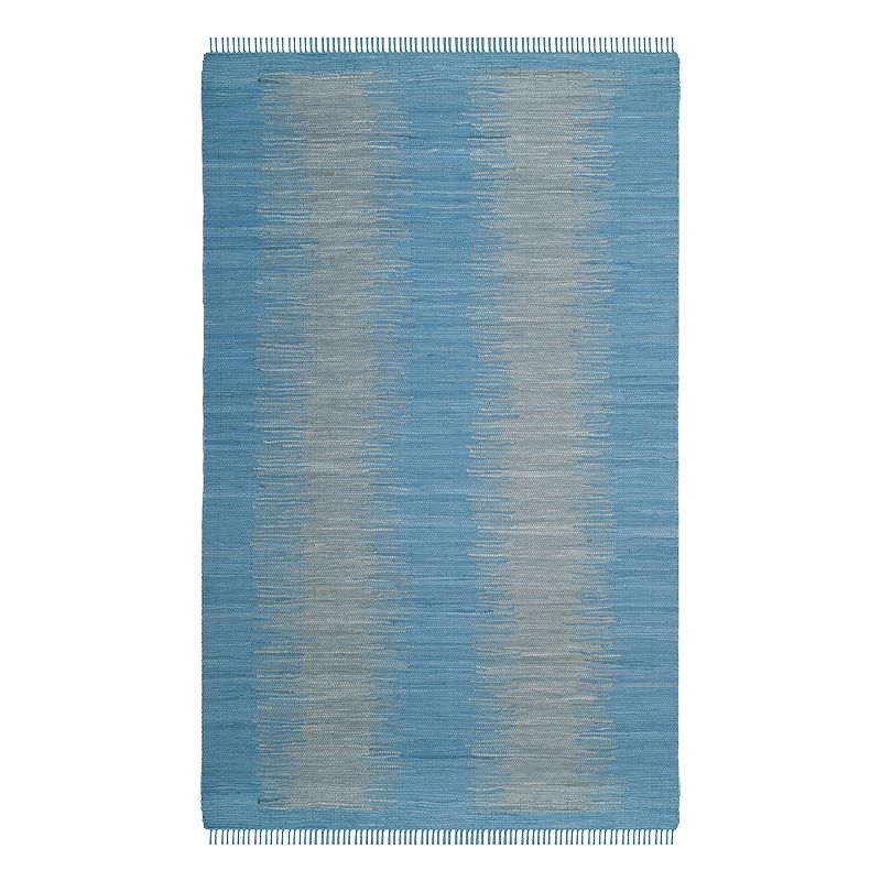 Safavieh Montauk Domenica Abstract Striped Rug, Light Blue, 3X5 Ft