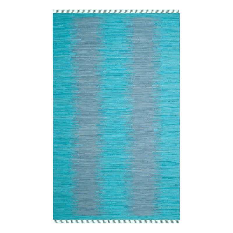 Safavieh Montauk Domenica Abstract Striped Rug, Turquoise/Blue, 3X5 Ft