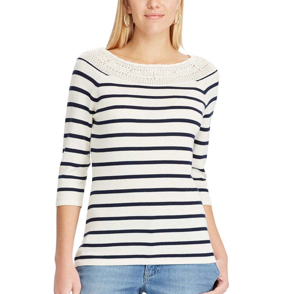 Lace Trim Classic Sweater main image 1