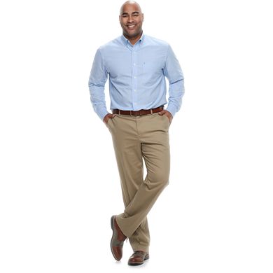 Big & Tall IZOD Premium Essentials Classic-Fit Button-Down Shirt