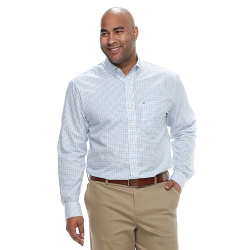 Big & Tall IZOD Premium Essentials Classic-Fit Button-Down Shirt