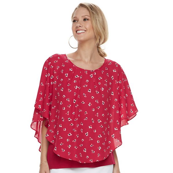 Women's ELLE™ Crepe Popover Top